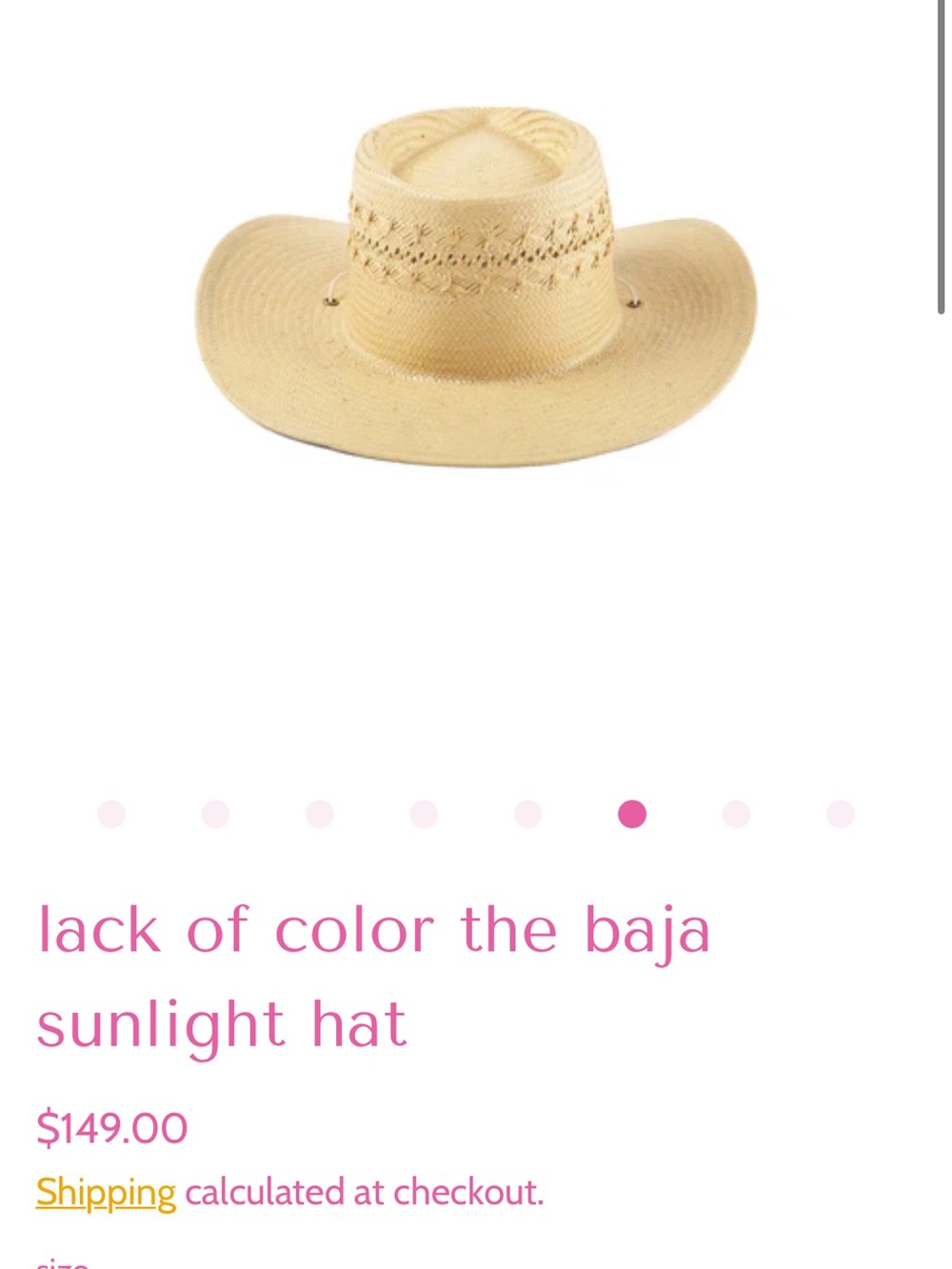 Lack Of Color Baja Wide Brim Straw Hat - Picture 8 of 8